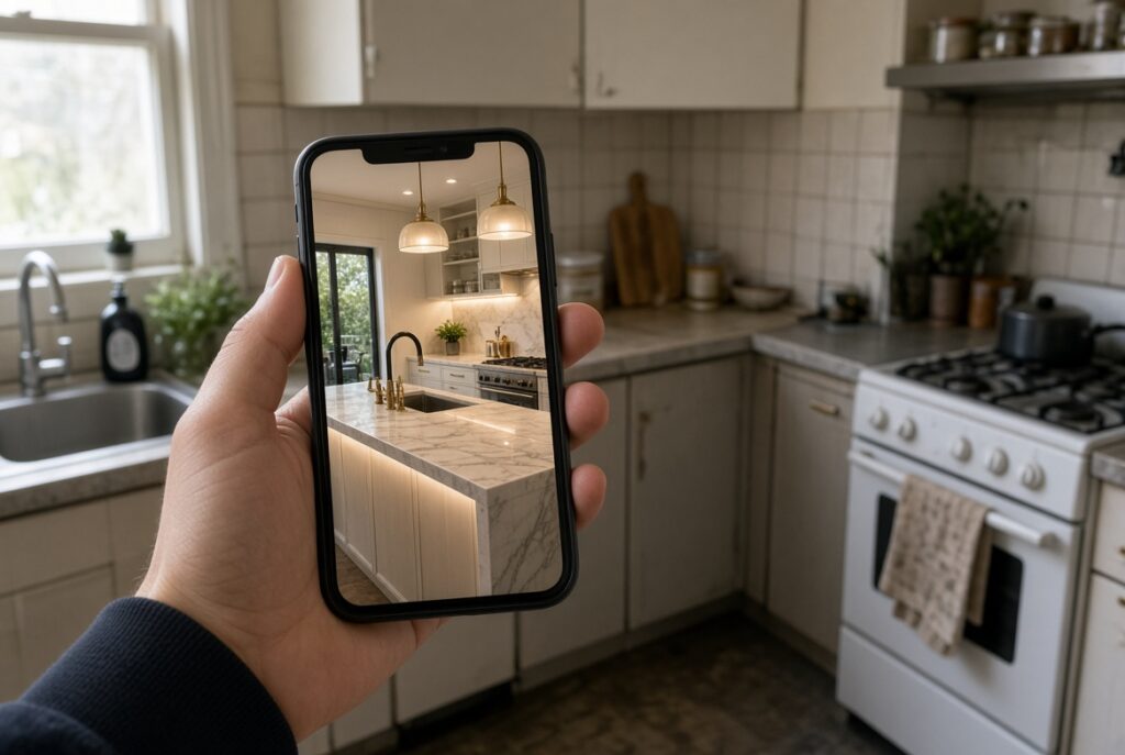انتخاب سبک کابینت فقط بر اساس عکس‌های اینستاگرام - تفاوت فضای واقعی و تصاویر آنلاین
