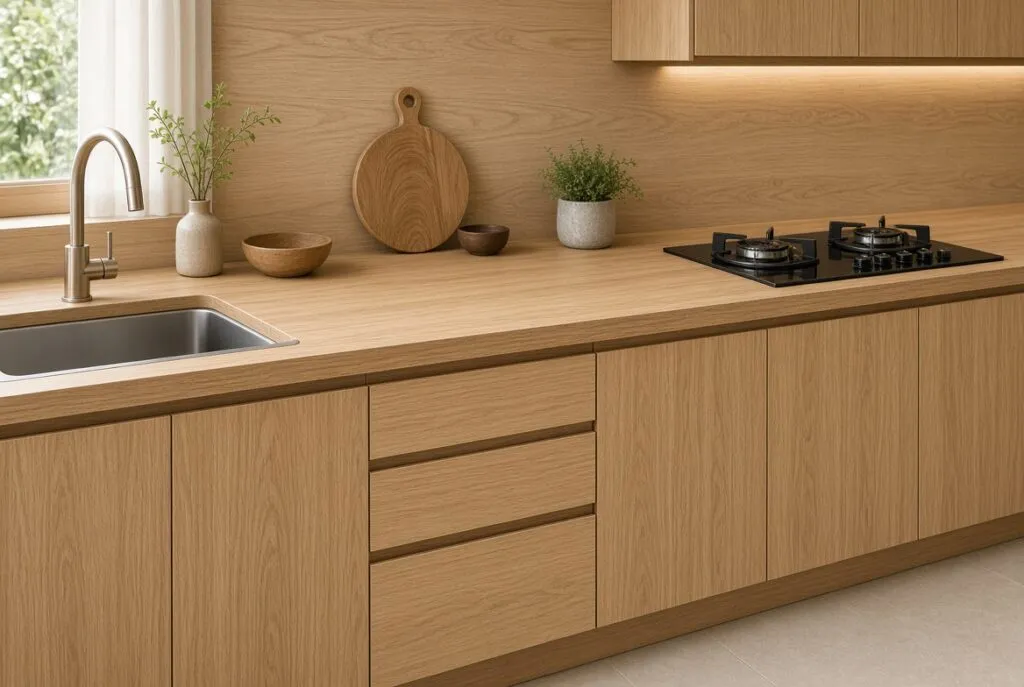 تصویر صفحه کابینت ام دی اف روکش دار